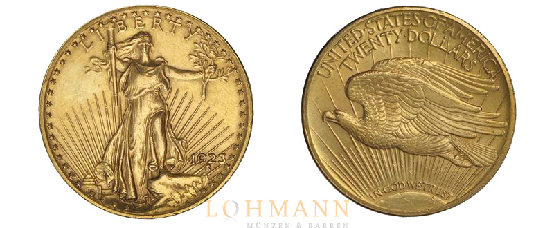 Saint Gaudens $ 20 Double Eagle 1923