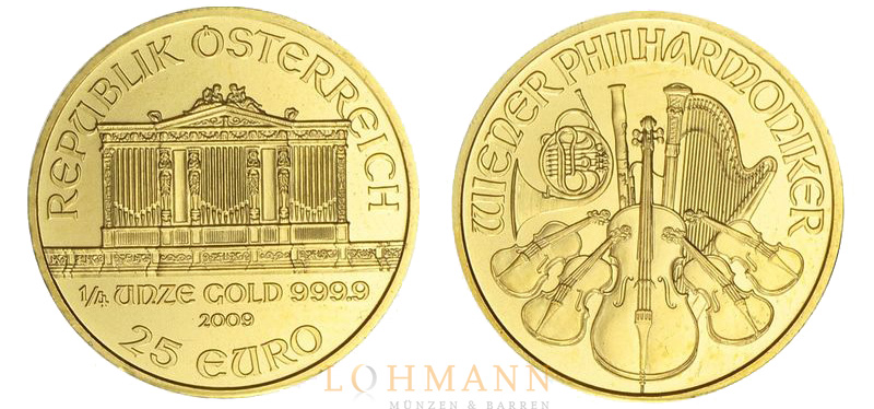 Wiener Gold Philharmoniker 1/4 Unze