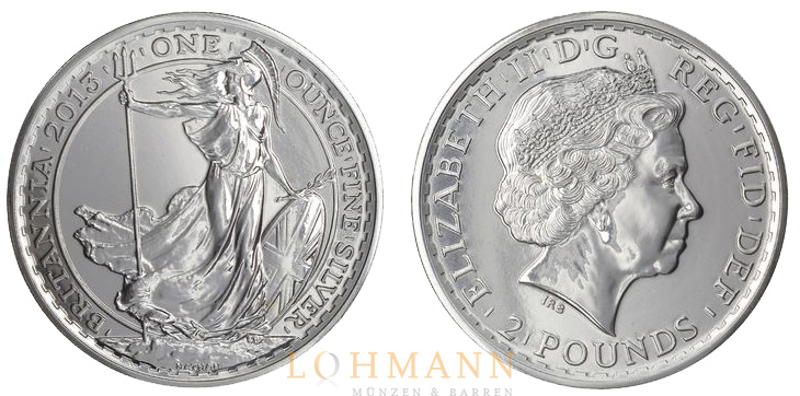 Silber Britannia - 1 Unze